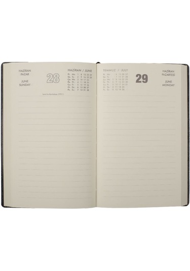 Ece Ajandası Yeni Akçay 2026 Lila - Günlük Çizgili 12x18 Mor