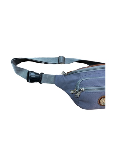 Monte Lui Unisex Kanvas Kumaş Bel Ve Çapraz Çanta Füme