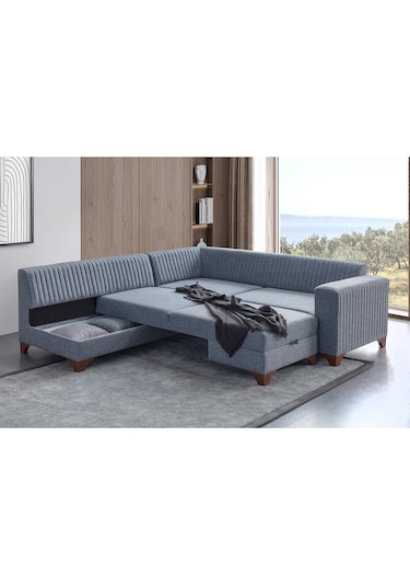 Eymense West Köşe Koltuk Takımı Gri Sol Köşe