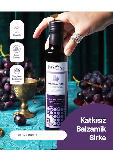 Pavone Katkısız Balzamik Sirke 250 ML