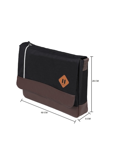 Strong 15.6 Inch Laptop Bölmeli Omuz Askılı Postacı Çantası Kft04 Siyah