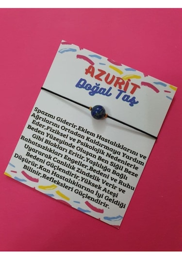 Gümüştel El Sanatları Sertifikalı Asansörlü Ayarlamalı Ipli Taşı Bileklik Çok Renkli