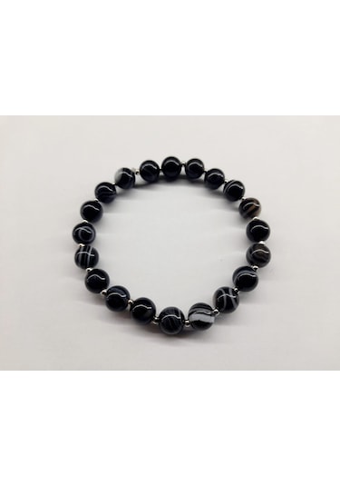 Soma Tesbih Akik Taşı Bileklik Çok Renkli