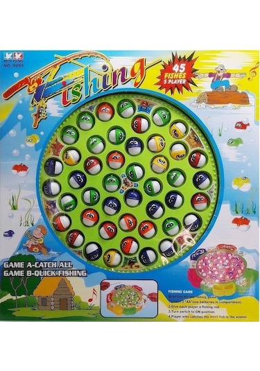 Müzikli 45 Balıklı Pilli Balık Tutma Ve Yakalama Oyunu   Seti