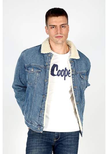 Lee Cooper Puebla 1 Erkek Jean Ceket-20081-denım Denim