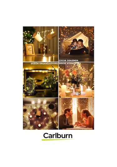 Led 5 Metre Sarı Pilli 3 Fonksiyonlu Dekoratif Aydınlatma Yeni Yıl Yılbaşı Çam Ağacı Ev Süsleme