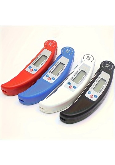 Dashanshop Siyah Mutfak Dijital Et Termometresi - Yemek Su Ve Yağ İçin Hassas Sıcaklık Ölçer 100 Kullanım Pil Gerekmez