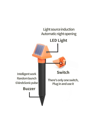 2 Adet Köstebekler, Bahçe Yard İçin Dahili Led Işıklı 2'si 1