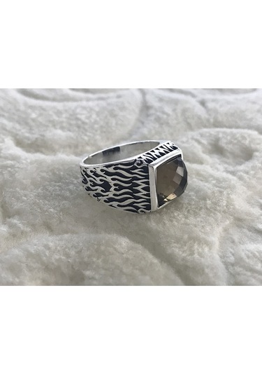 Sultanit Taşlı 925 Ayar Erkek Gümüş Yüzük