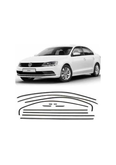 Vw Jetta Cam Çerçeve Çıtası Parlak Siyah Komple 2011-2020 Arası