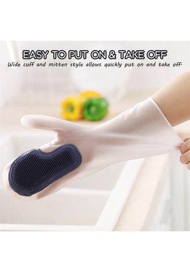 Konesam Ev İşleri İçin Çok Amaçlı Temizlik Eldiveni - Bulaşık, Zemin Ve Araba Temizliği İçin Pratik Ve Dayanıklı
