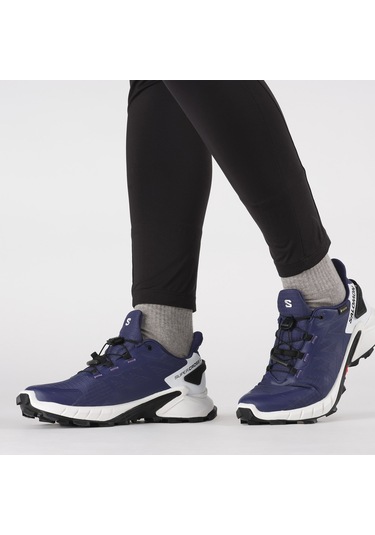 Salomon Supercross 4 Gtx W Kadın Ayakkabı L41733500 Lacivert - Mor