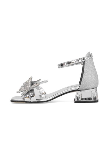 Elit Br-f-150-25y Filet Kız Çocuk Abiye Ayakkabı Gümüş Gümüş