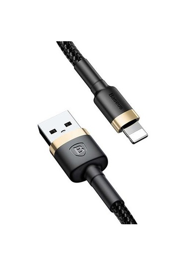 Baseus Lightning 1 Metre Kevlar Kablo Siyah-altın