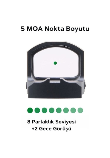 Vector Optics Frenzy-s 1x17x24 5moa Green Dot Nişangah Siyah