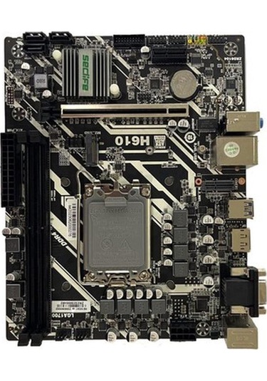 Seclıfe Anakart H610 Ddr4 Hdmı Vga M2 Glan Sata3 Usb3.2 Matx 1700p 12.13.nesil