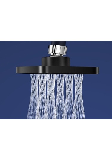 Fortunelane Kompakt Tasarım Yüksek Basınçlı Duş Başlığı - Hızlı Kurulma, Su Tasarrufu Ve Güneş Yağmuru Efektiyle Lux Duş Deneyimi Gümüş