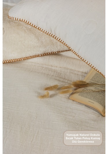 Elart Palermo Comfort Uyku Seti Çift Kişilik 3 Parça 220x240 Cm Krem Krem