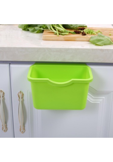 Mutfak Dolabı Kapısı Plastik Sepet Asılı Çöp Kovası Atık Kutusu Çöp Kasesi Kutusu Adm Pembe