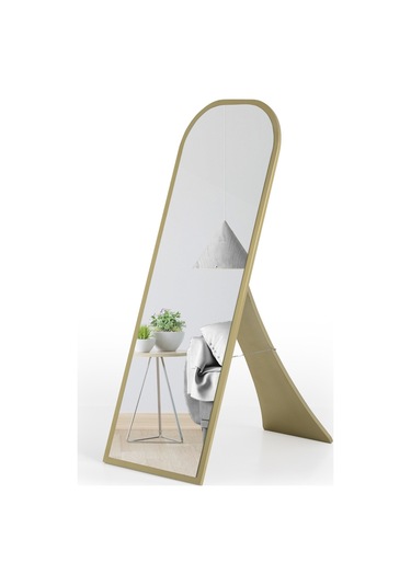 Lessa Gold / Boy Aynası / Dekoratif Boy Aynası / Ayaklı Boy Aynası / Altın