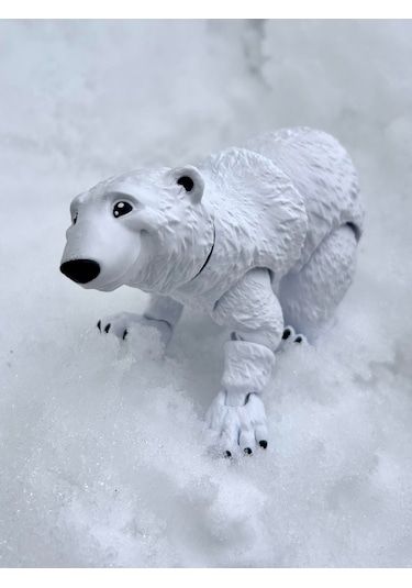 Kutup Ayısı 3d Hareketli Organik Oyuncak - Büyük Boy Vıp Versiyon