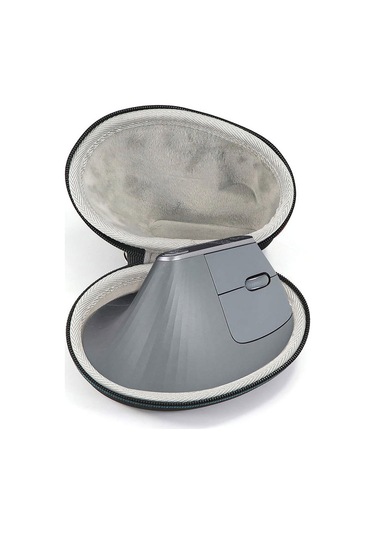 Moveevo Logitech Mx Vertical İçin Ergonomik Kablosuz Mouse Taşıma Çantası - Eva Sert Kılıf, Siyah-gri, Taşımada Koruma Siyah