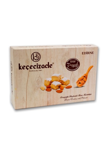 Keçecizade %100 Tereyağlı Kare Bademli Kurabiye 250 G