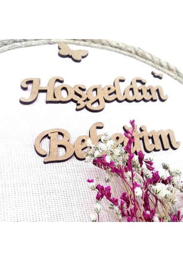 Loradavet Lora Davet Kız Bebek Kapı Süsü, Hastane Kapı Süsü, Duvar Süsü (1 (529472440) Çok Renkli