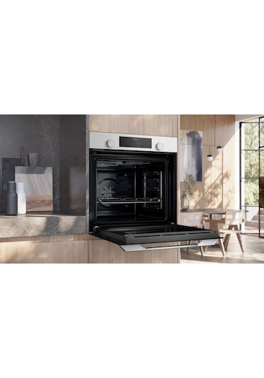 Siemens HU717ABV0T Buhar Destekli Ankastre Fırın Beyaz