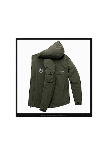 Sımıcg Erkek Büyük Kapüşonlu Ceket Yeşil