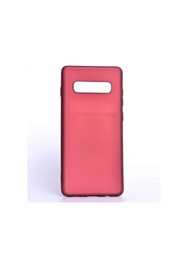 Noktaks - Samsung Galaxy Uyumlu S10 Plus - Kılıf Mat Renkli Esnek Premier Silikon Kapak - Mürdüm