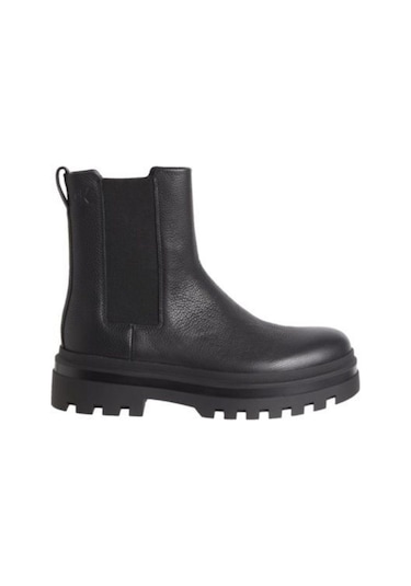 Lugged Chelsea Boot Hıgh Lth-10218 Black