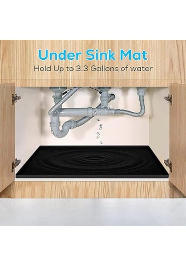 Xurunkeji Mutfak İçin Lavabo Altı Matı, Silikon Su Geçirmez Astar, Drenaj Delikli Esnek Düzenleyici Tepsi, Kolay Temizlenir 28x19 , B Siyah Xurunkeji Mutfak İçin Lavabo Altı Matı, Silikon Su Geçirmez Astar, Drenaj Delikli Esnek Düzenleyici Tepsi, Kolay Temizlenir 28x19 , B Siyah