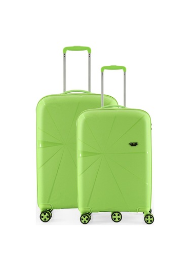 Ççs 5264 Büyük Orta 2 Li Valiz Seti Fıstık Yeşil