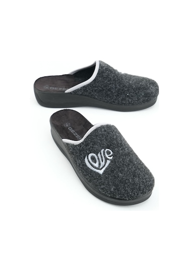 Gezer Kışlık Yüksek Taban Kadın Ev Terlik Gt1kzm.15446.01.2d4.0c Antrasit