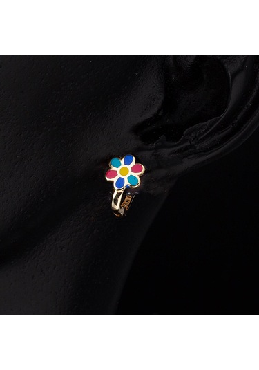 Gökkuşağı Altın Çocuk Küpesi