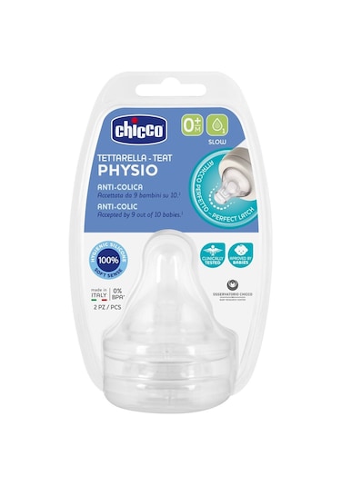 Chicco Wellbeing Silikon 2'li Biberon Emziği 0 Ay+