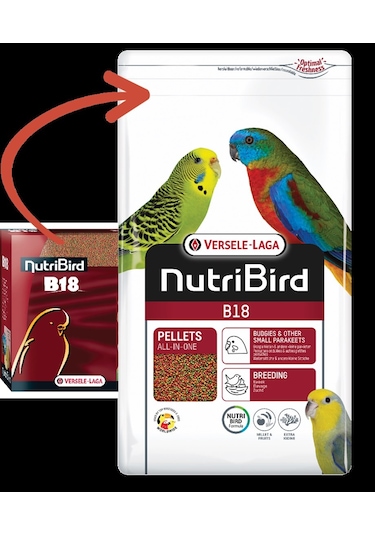 Nutribird B18 Muhabbet Pelet Yem 3 Kg