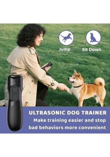 Willowhaven Siyah Mini Ses Dalgası Teknolojili Tek Tuşla Usb Şarjlı Köpek Havlama Kontrol Cihazı