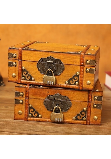 Ganzhoushop Tuvalet Sones Şartname: Eskitilmiş Çekim Antika Aksesuar Kutusu, Kozmetik Saklama Masası Ve Organizer, Model 6280-01 Ua