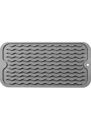 Ulzyvf Silikon Mutfak Matı, Mat Kurutma İçin Gri-a Gri Çok Bulaşık Amaçlı Yw Gri