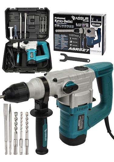 Assur ASR527 1050W 28MM Darbeli Kırıcı Delici Hilti Mavi