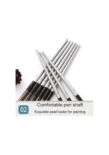 Willowhaven Zhu Tıng 24 Adet Naylon Kıl Boya Fırçası Seti, Suluboya Fırçaları, Bez Çanta, Turuncu Kırmızı Çubuk