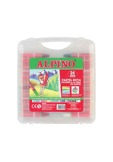 Alpino 24'lü Plastik Çantalı Pastel Boya Diğer