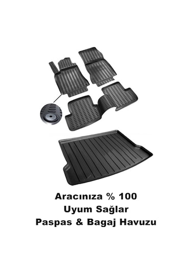 Volvo Ex40 2023+ Araca Özel Lüx 3d Paspas Ve Bagaj Havuzu