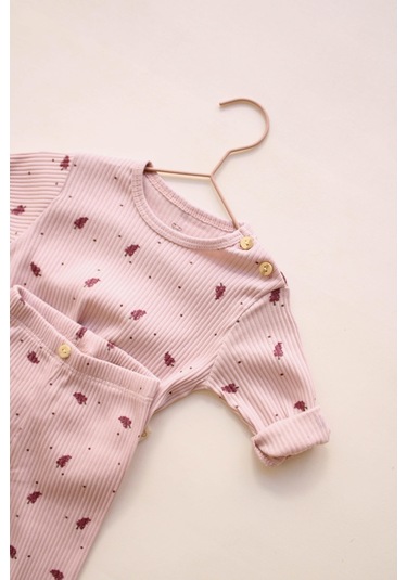 Grape Bebek Alt Üst Takım Lila