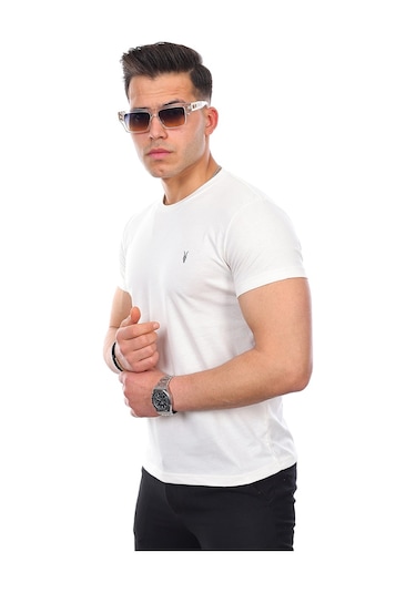 Kozik Standart Fit Bisiklet Yaka Erkek Tişört 5'li Çok Renkli