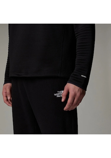 Siyah The North Face Erkek Yarım Fermuar Sweatshirt Dotknıt Thermal 1/4 Zıp Nf0a88u6jk31 Siyah