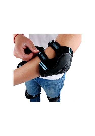 Geeksen Erkek Kadın Outdoor Spor Koruyucu Seti: 2 Dirsek 2 Diz 2 Bileklik - Ergonomik, Dayanıklı, Soluklu Kırmızı Nt-re-l Kırmızı