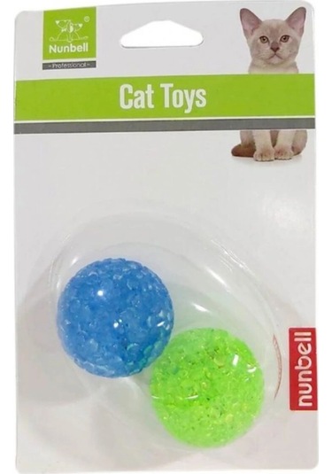 İkili Kedi Oyuncak Top